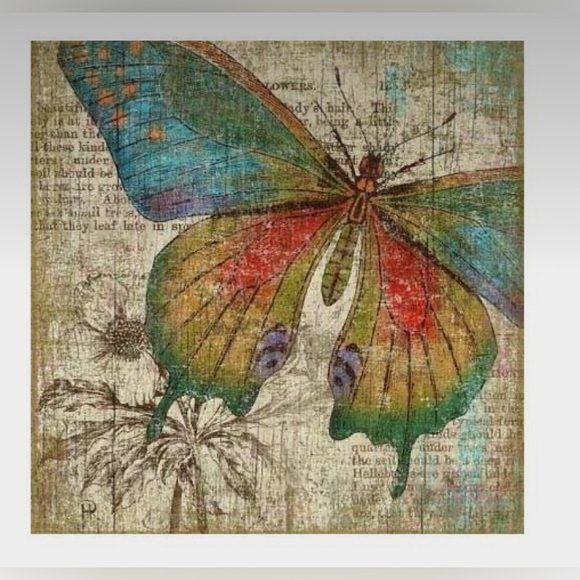 Set-Butterfly Wall Art 1-Right Butterfly & 1- Left Butterfly Print - Picture 3 of 7
